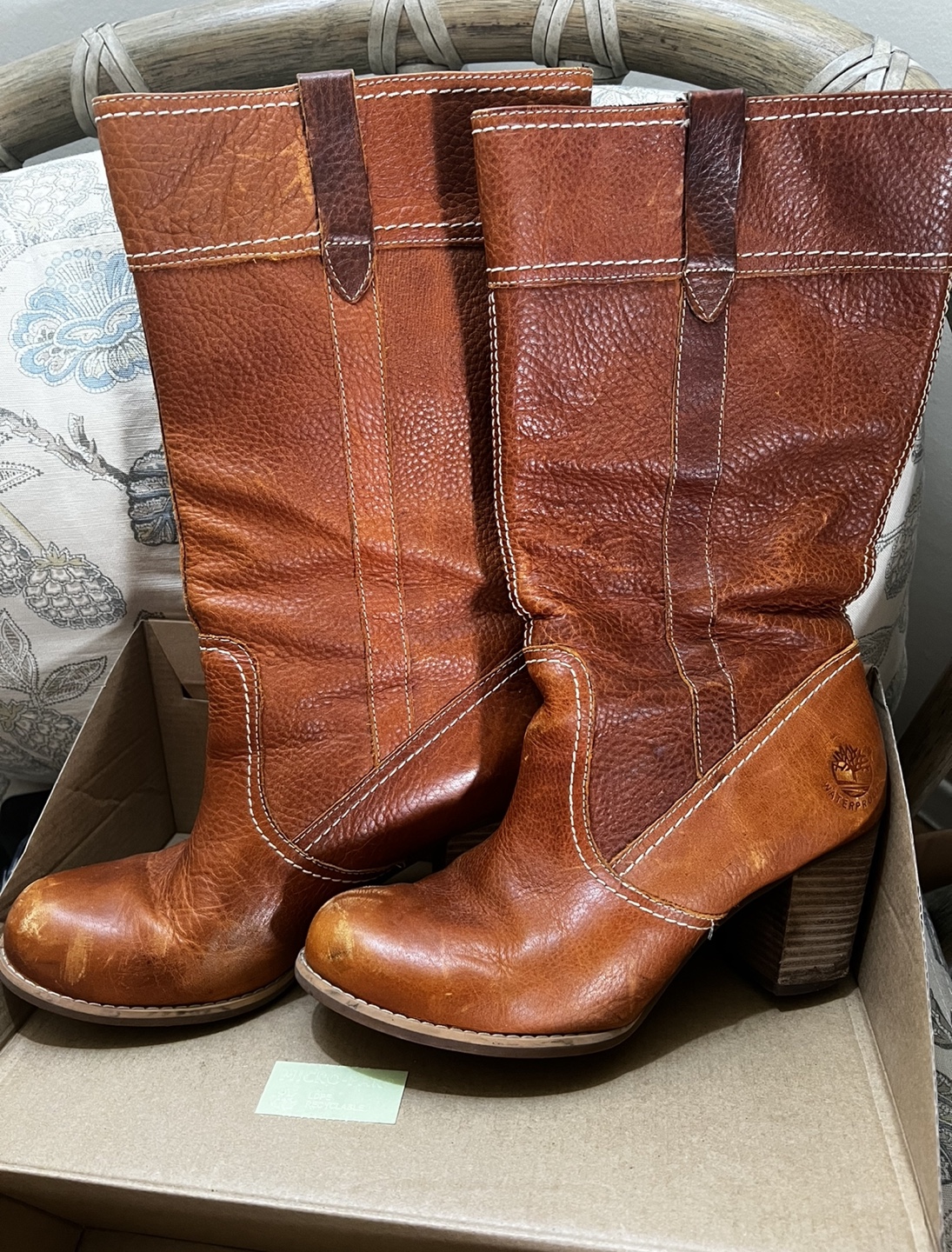 Timberland Brown Leather Boots - Size 7