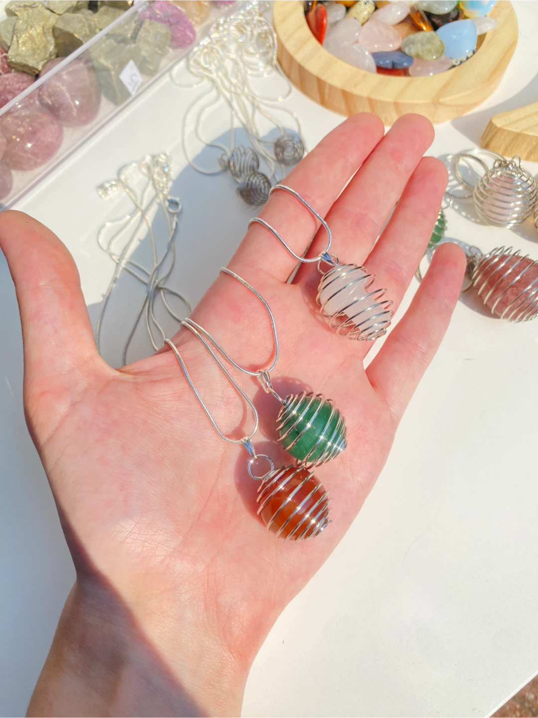 Crystal cage Keychain / necklace - photo 2