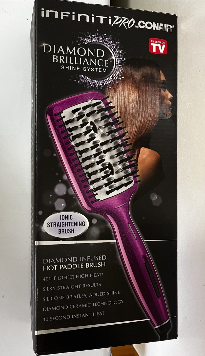 Brand New-InfinitiPRO by Conair Diamond Straightening Brush