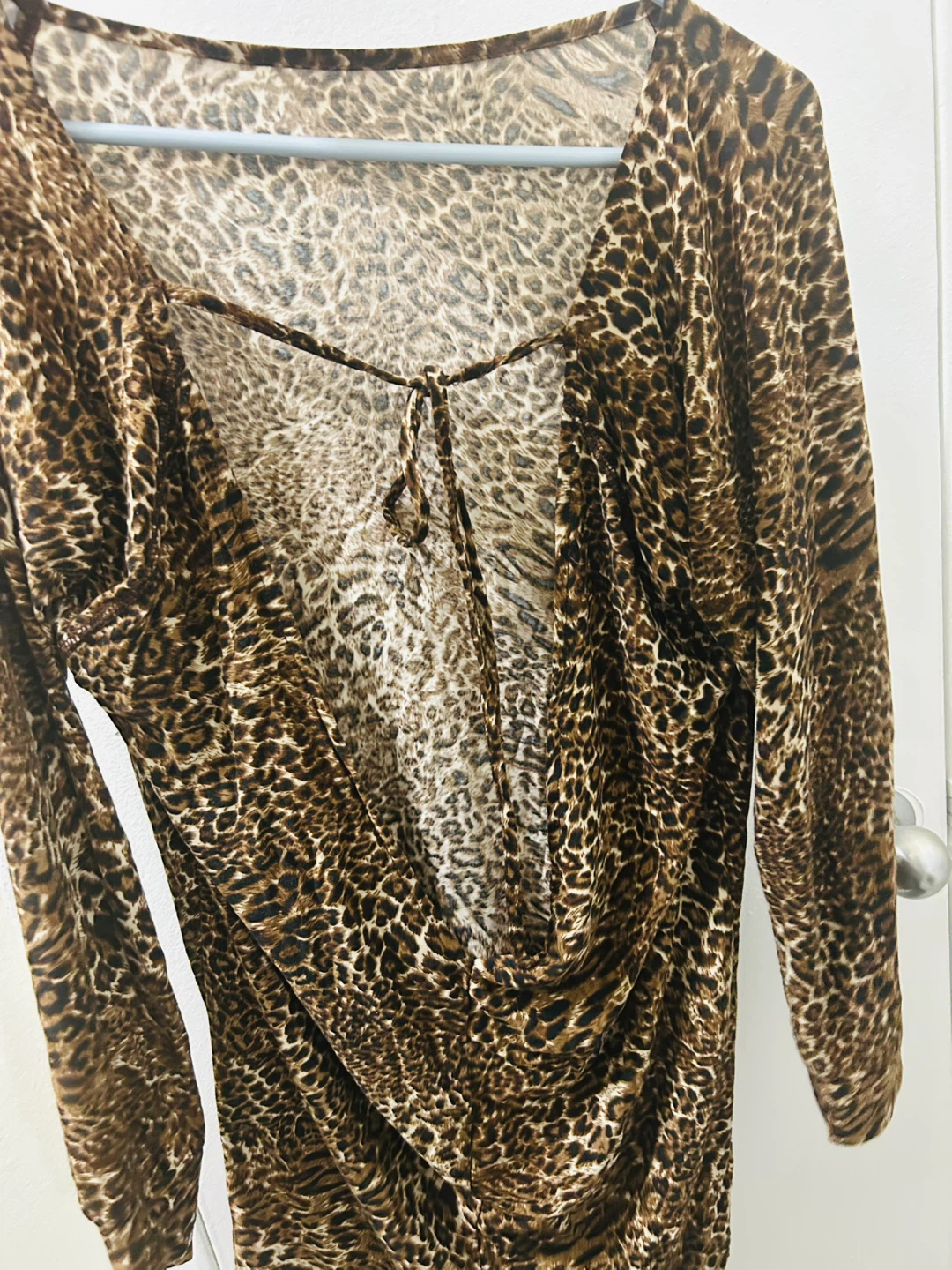 Leopard Print Long Sleeve Top - photo 2