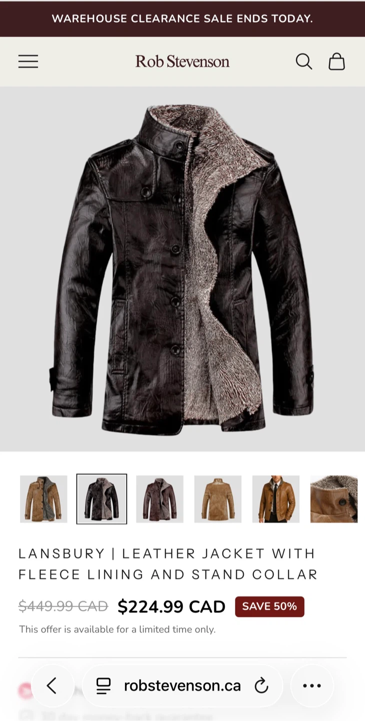Rob Stevenson Lansbury Leather Jacket