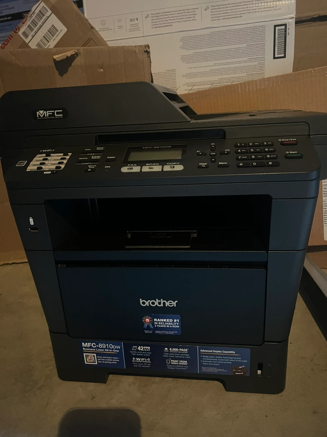 Brother MFC-8910DW Business Laser All-in-One Printer - photo 2