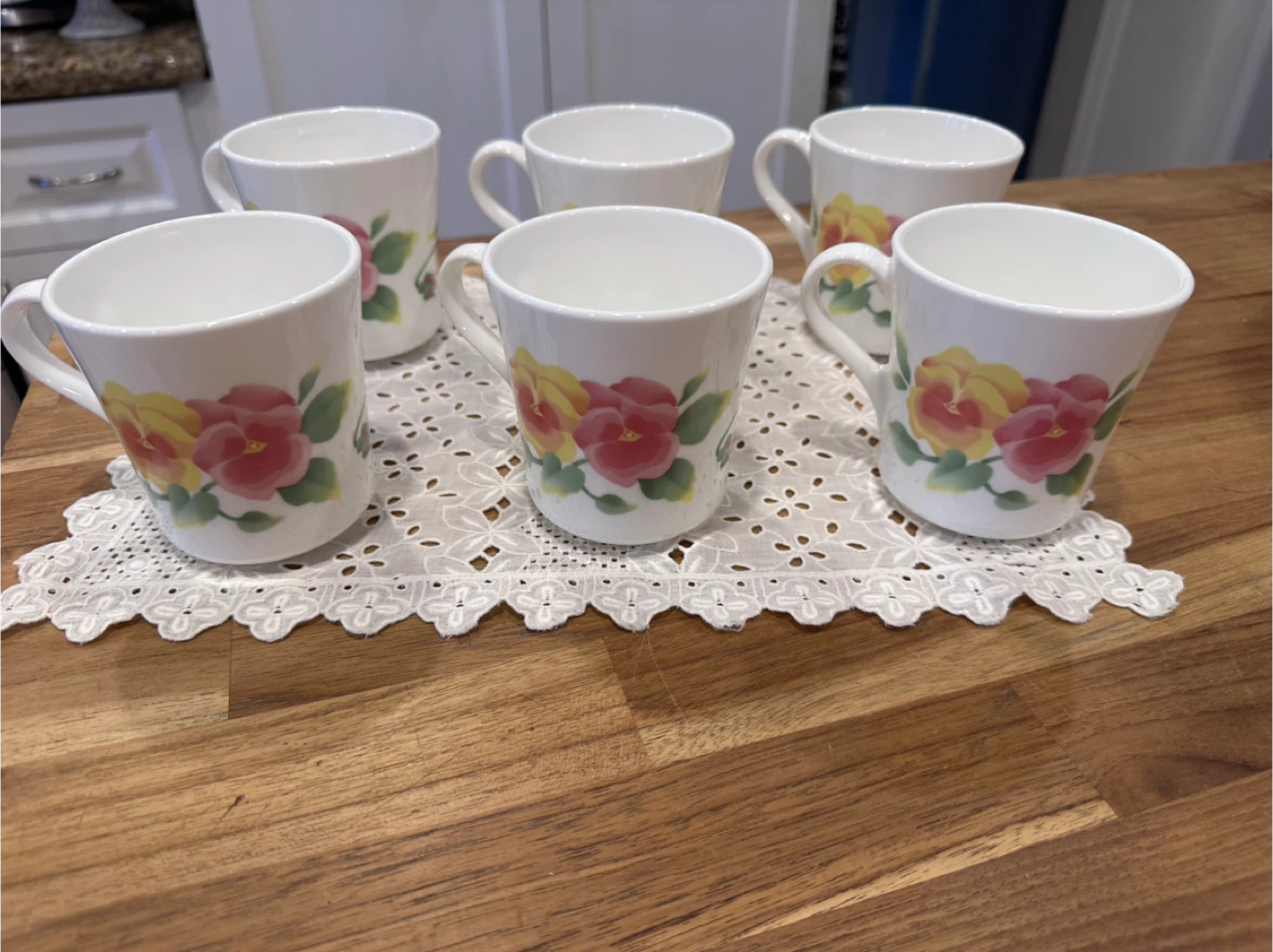 Set of 6 Floral Corelle Coffee Mugs - photo 3
