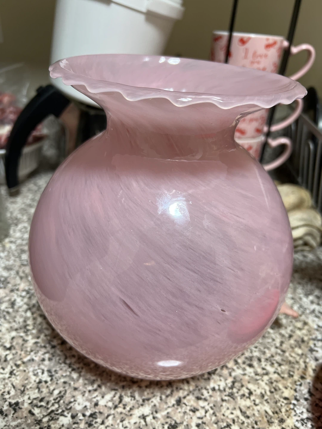 Pink Glass Vase