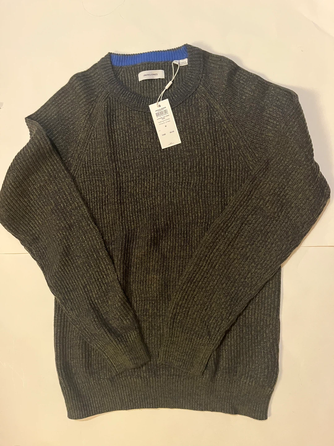 JACK&JONES Ribbed Knit Sweater - Size M