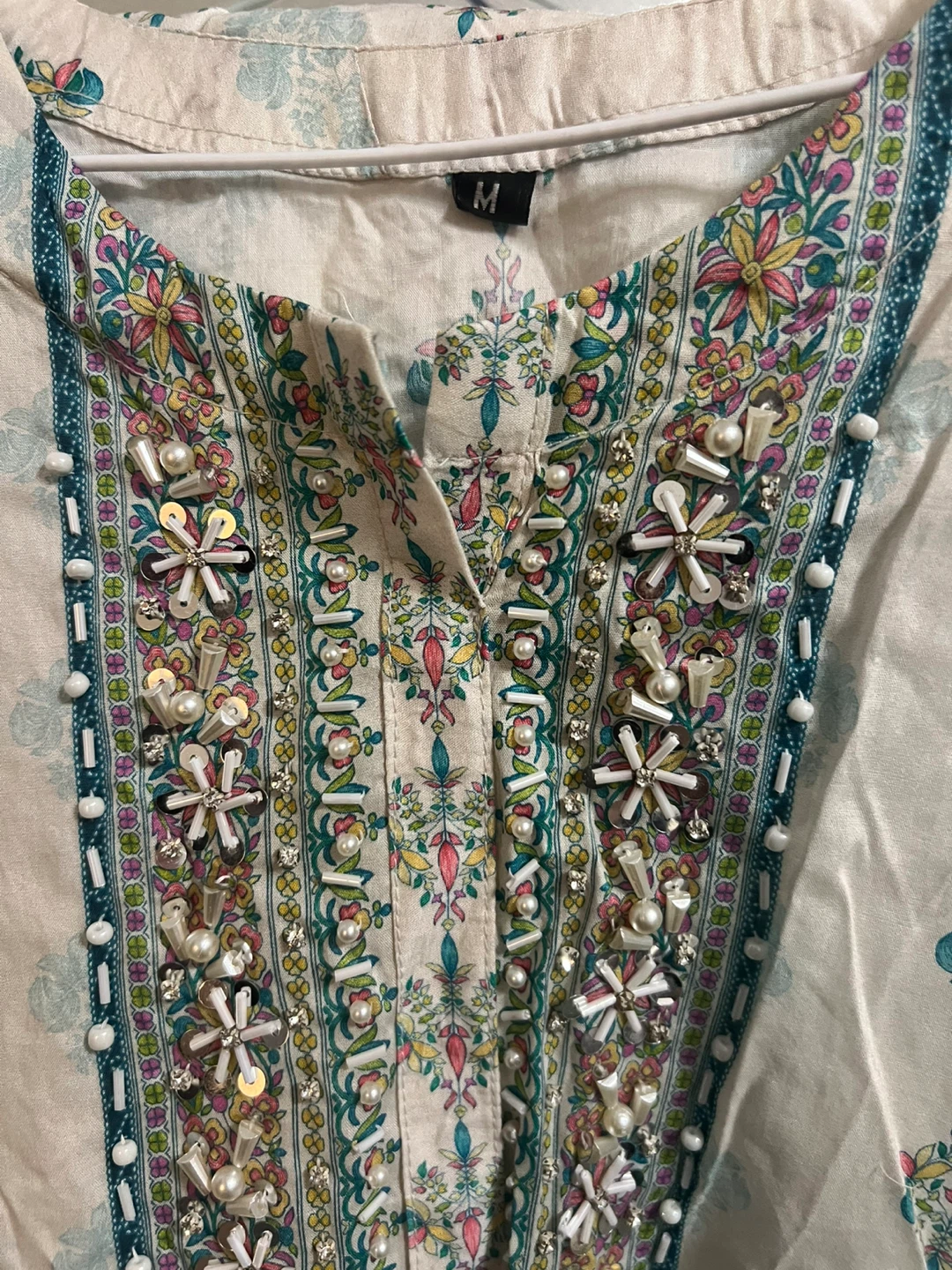 3 piece Embroidered Kurti - Size M