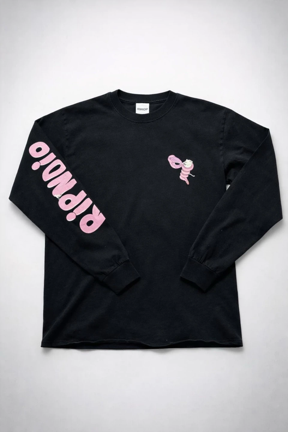 Vintage Y2K Ripndip Black Long Sleeve Shirt - Size Medium