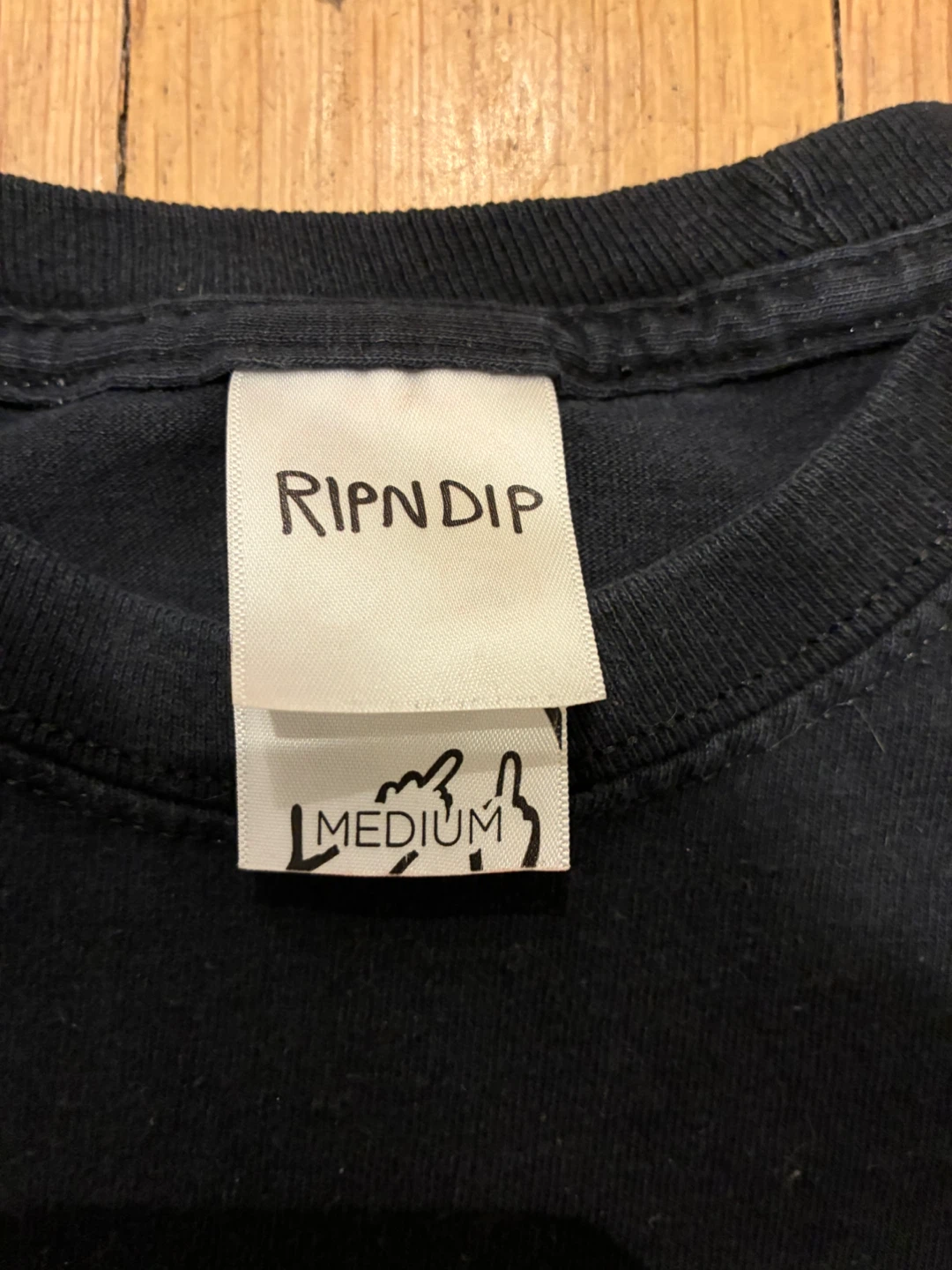 Vintage Y2K Ripndip Black Long Sleeve Shirt - Size Medium - photo 4
