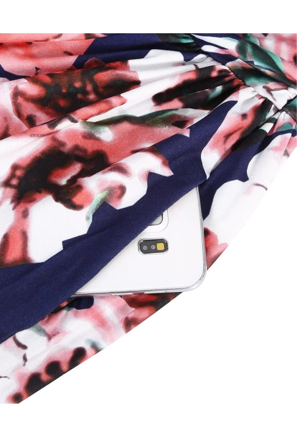 Floral Maxi Dress - Navy Blue Large - photo 3
