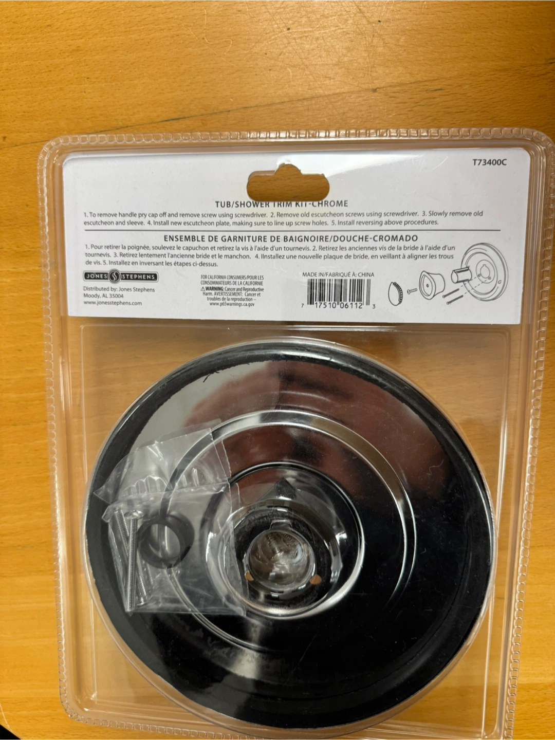 Jones Stephens Tub/Shower Trim Kit - Chrome - photo 2