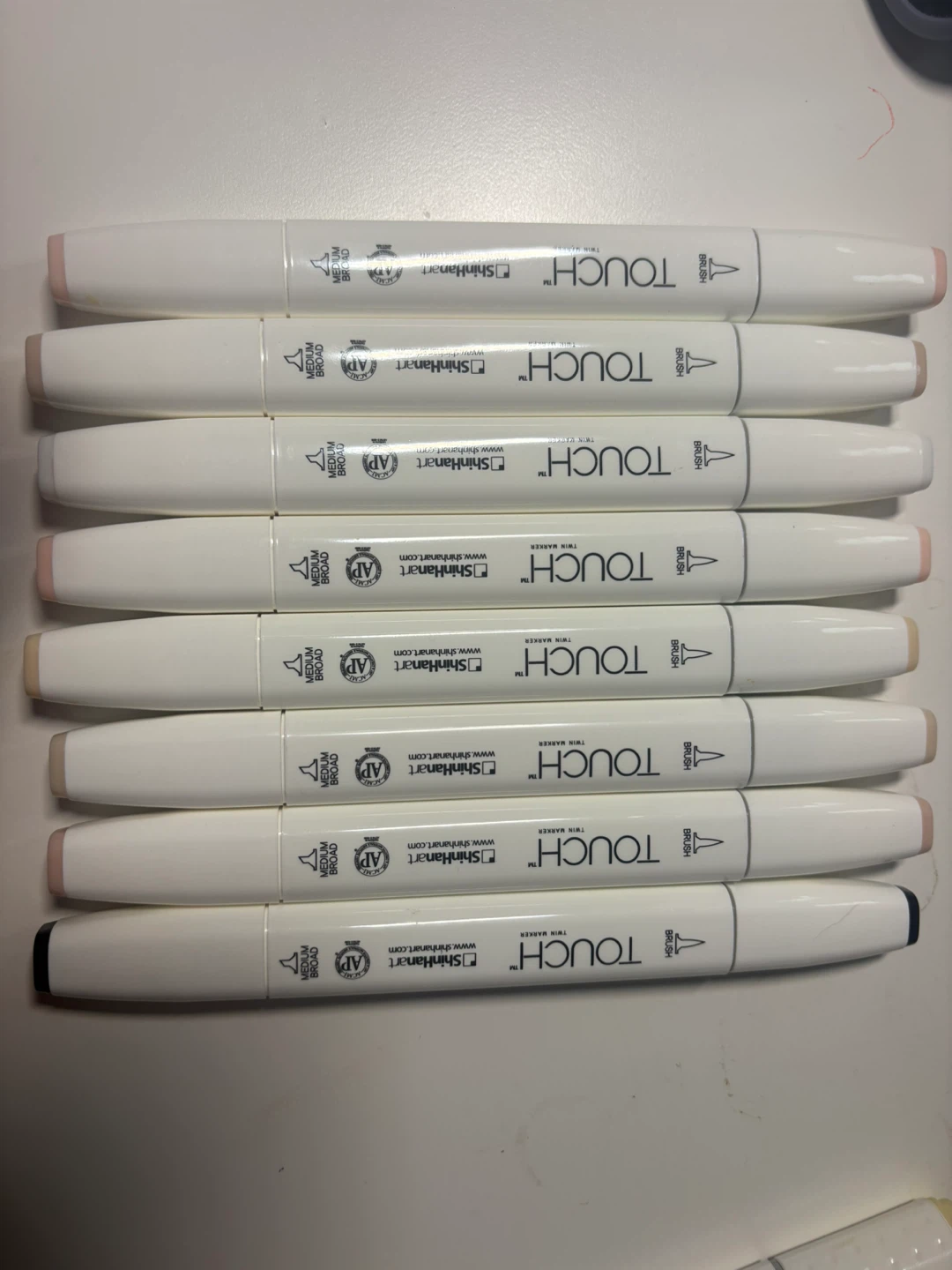 ShinHanart Touch Twin Brush Markers - Skin Tones Set