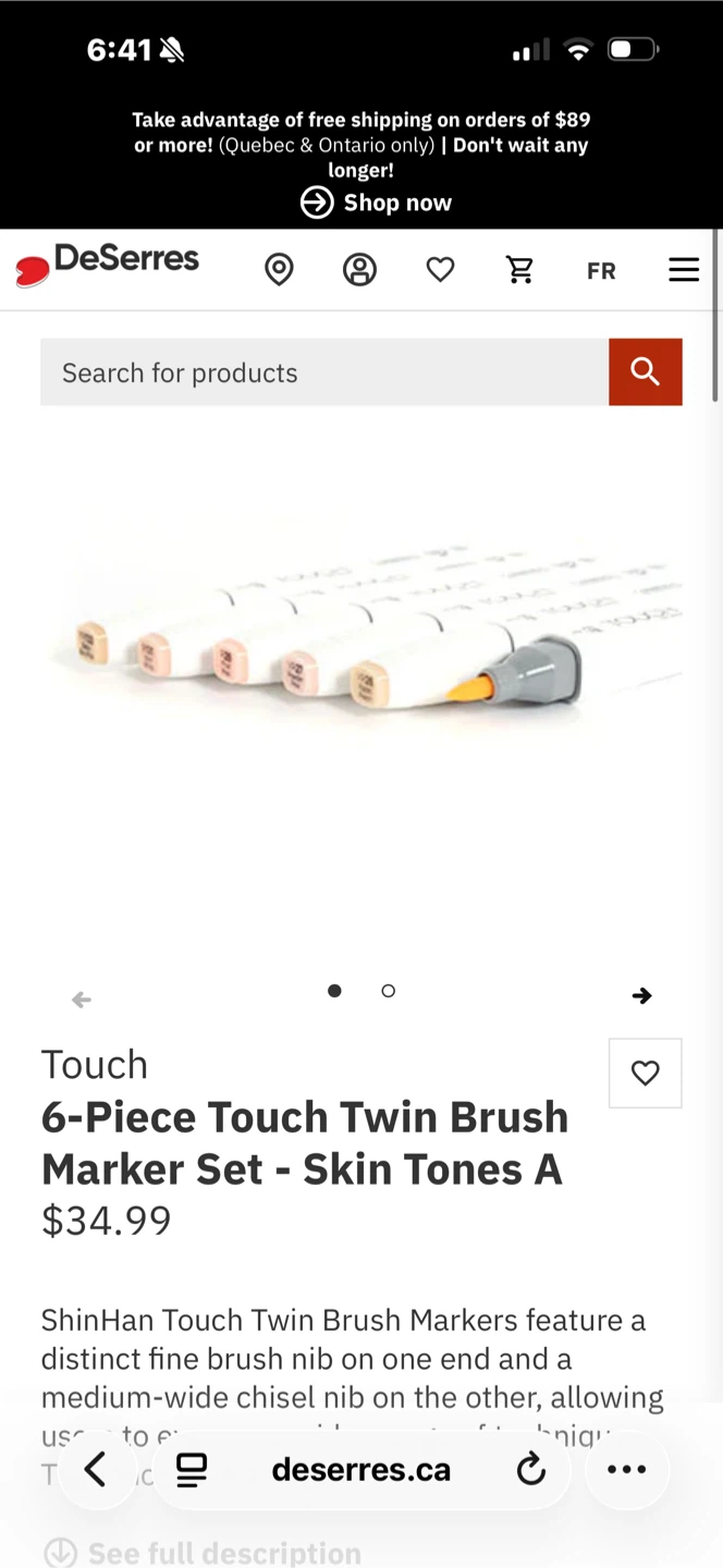 ShinHanart Touch Twin Brush Markers - Skin Tones Set - photo 4