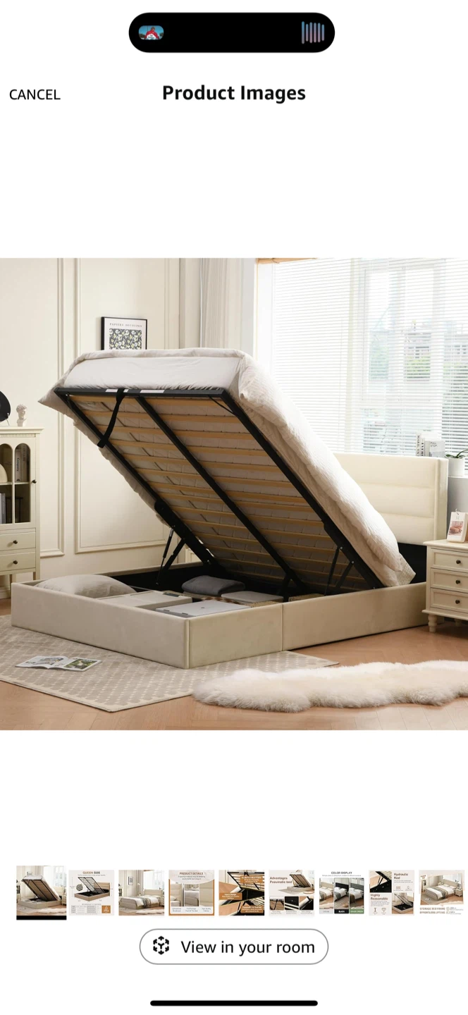 Queen Size Storage Bed Frame - photo 2