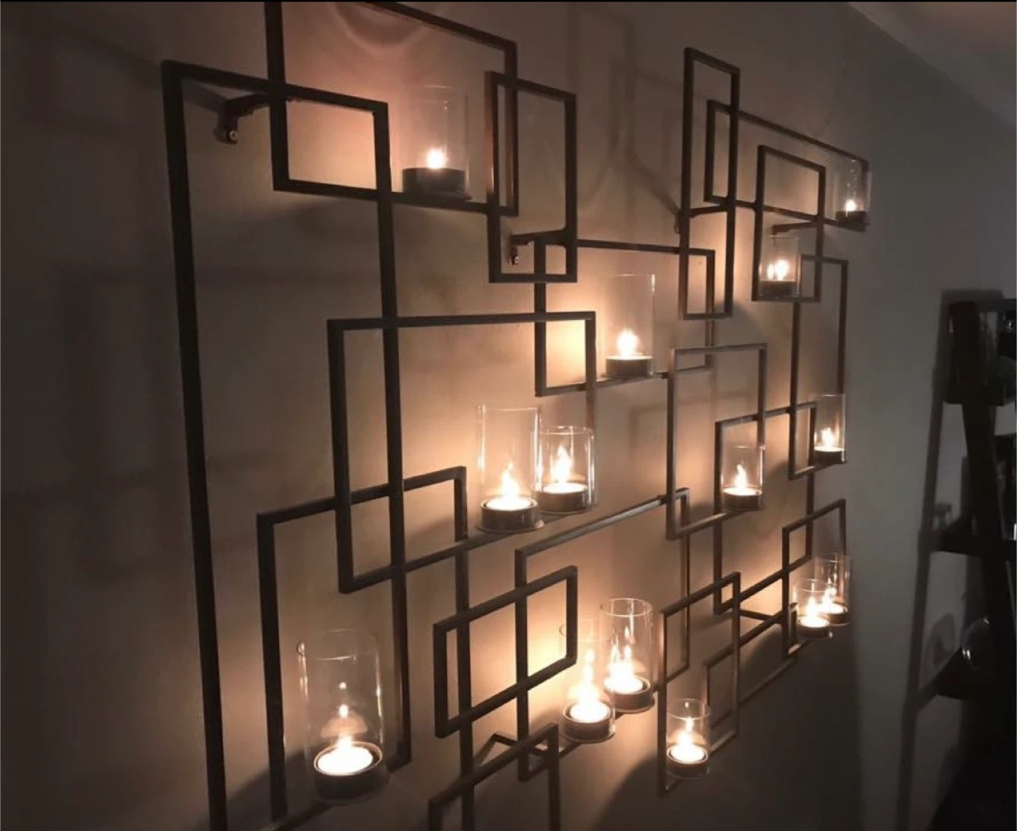 CRATE & BARREL Circuit Bronze Metal Wall Candle Sconce - photo 2