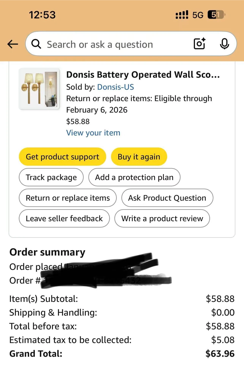 Donsis Gold Wall Sconces Set of 2 - New in Box! - photo 5