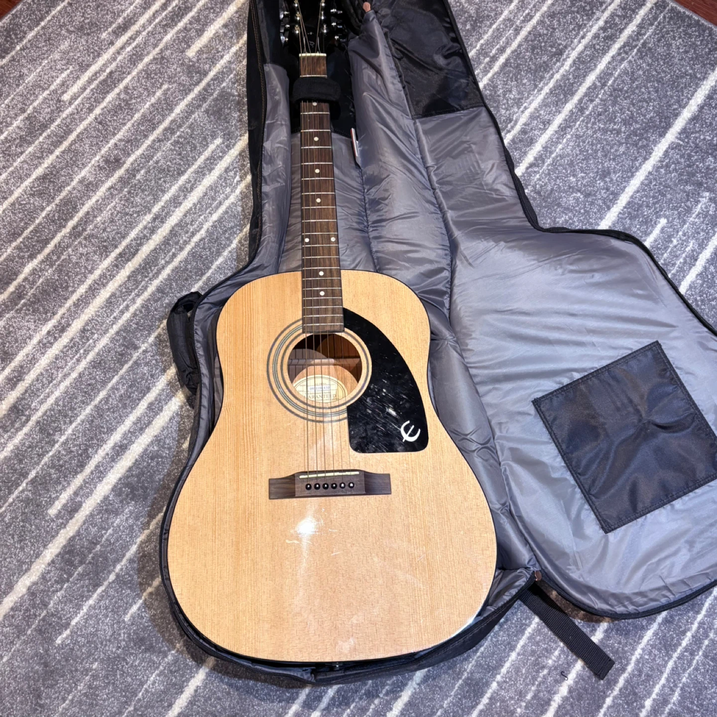 Epiphone Acoustic Guitar with CrossRock Case and Chip - photo 3