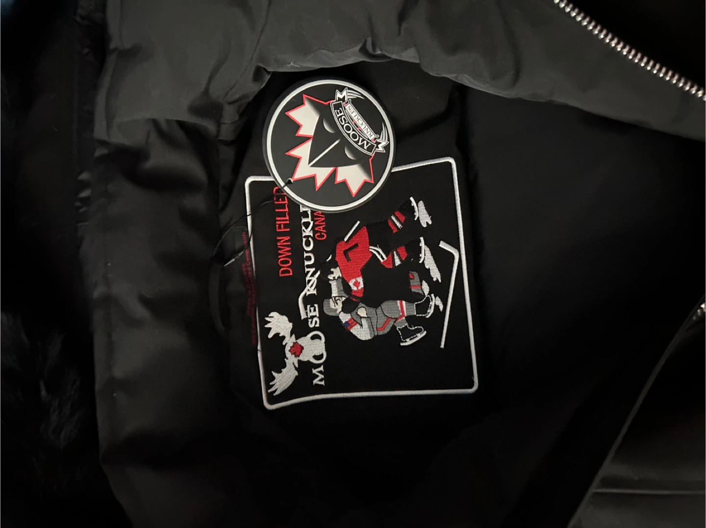 Moose Knuckles Black Bomber Jacket - photo 2