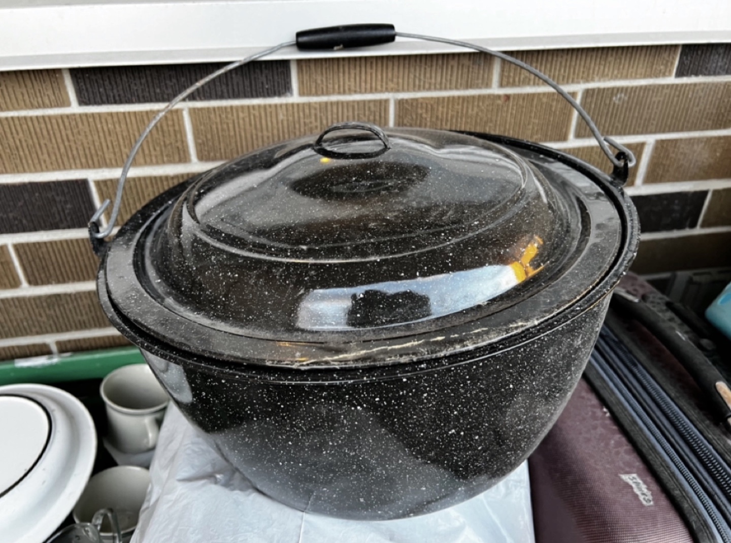 Granite Ware Stock Pot with Lid-Diameter 15”, Height 7” - photo 2