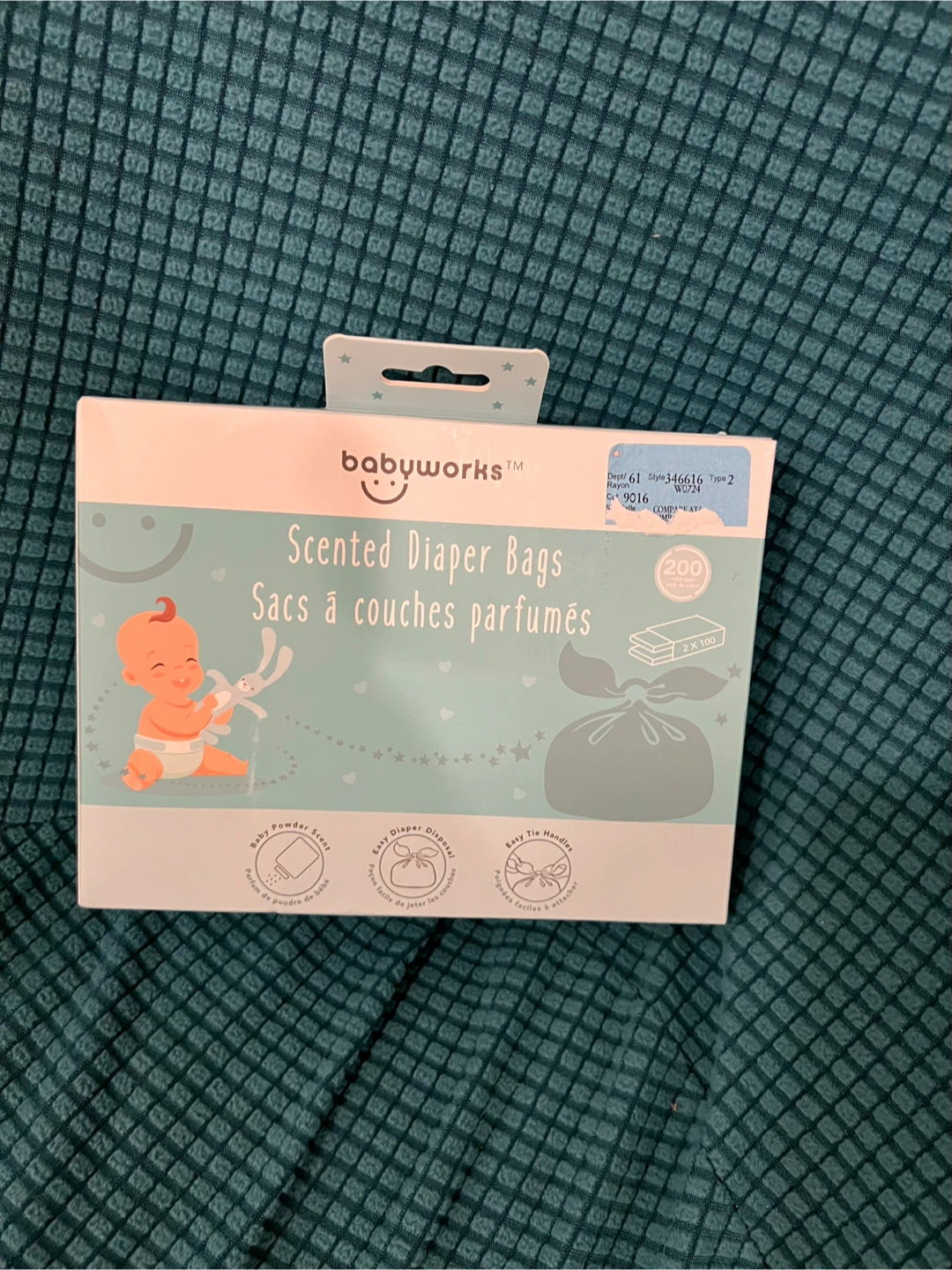 Babyworks Scented Diaper Bags - 200 count