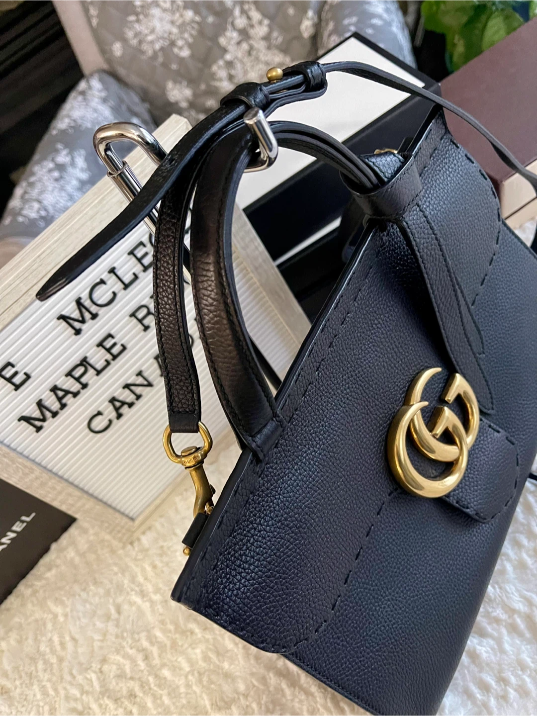 Gucci Top Handle Bag - Black Leather - photo 3