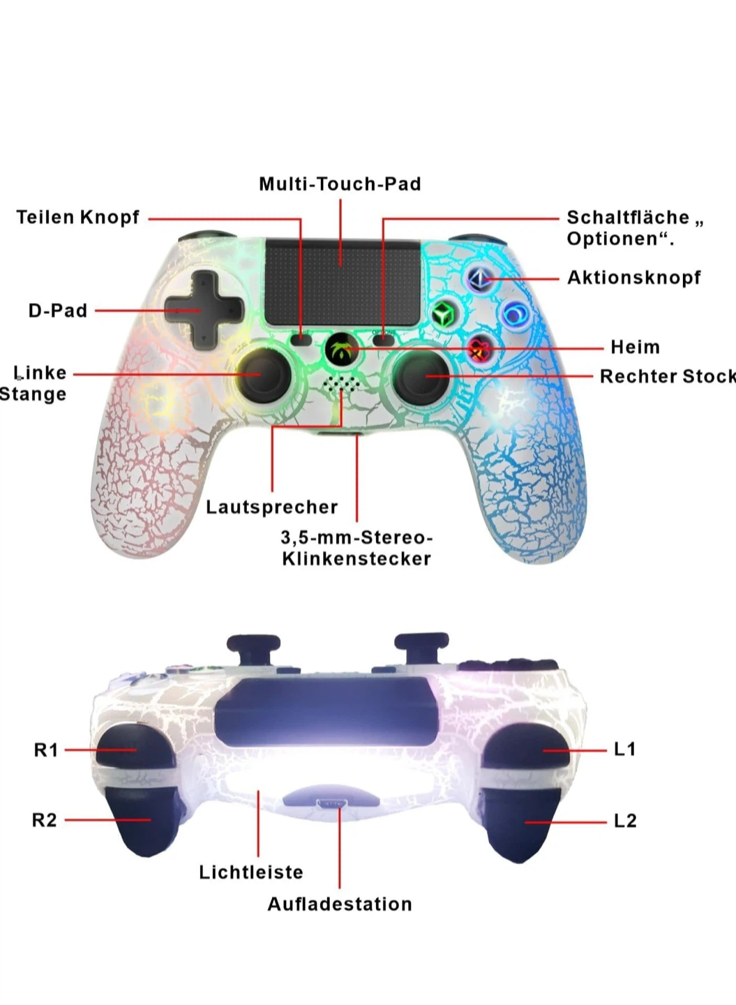Dyonder Wireless Gamepad - Unique Cracking Design - photo 5