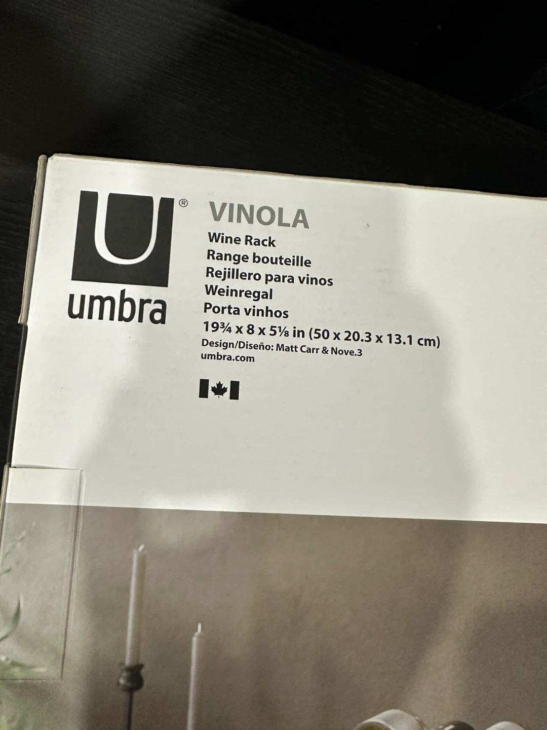 Umbra Vinola Wine Rack (New in Box!) - photo 3
