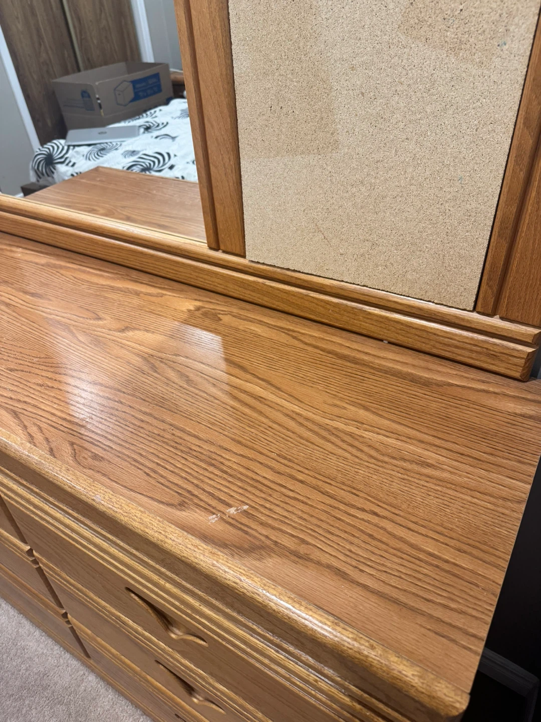 Bedroom Dresser and Mirror - photo 3