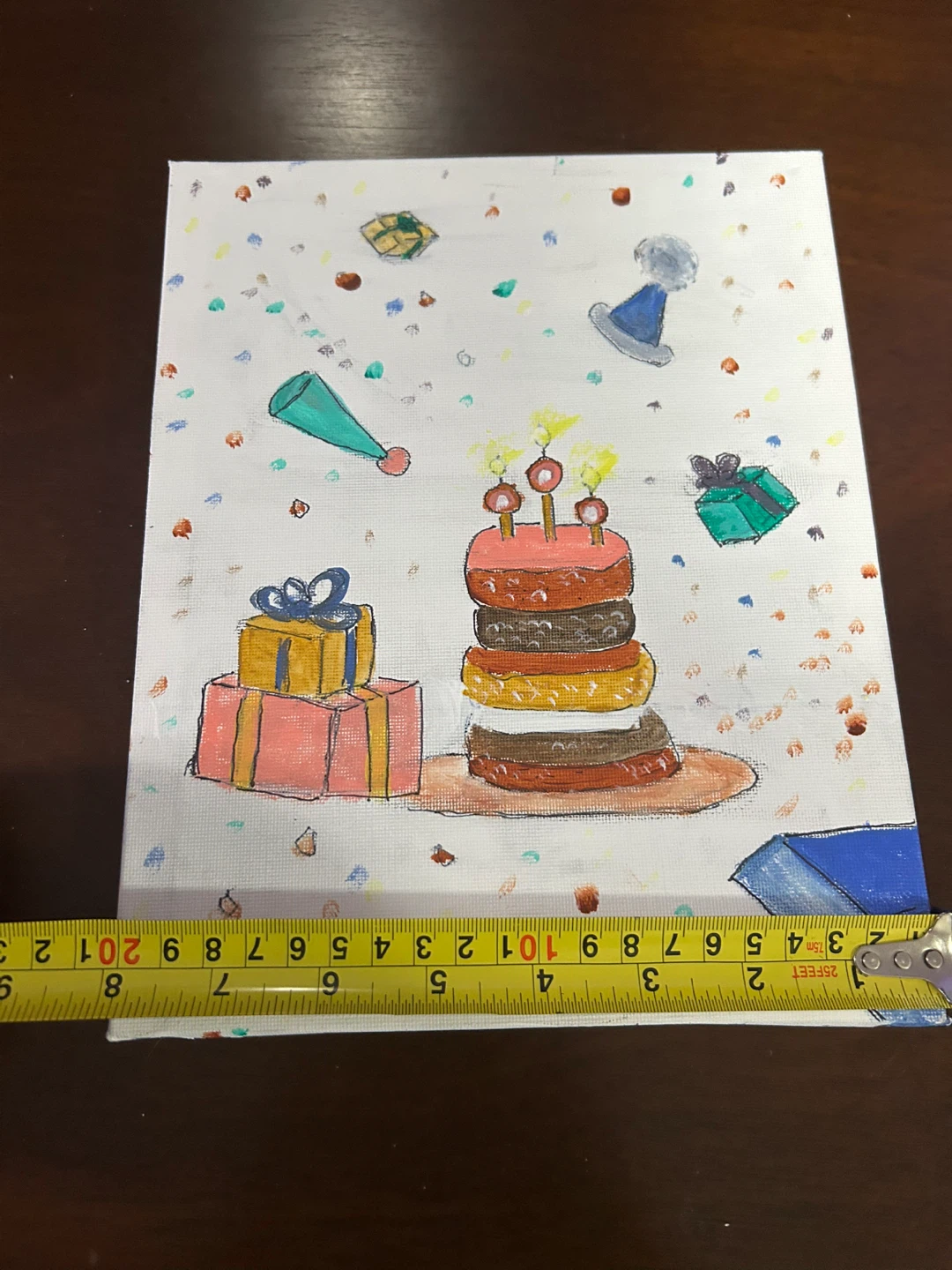 Birthday celebration acrylic painting! - photo 2