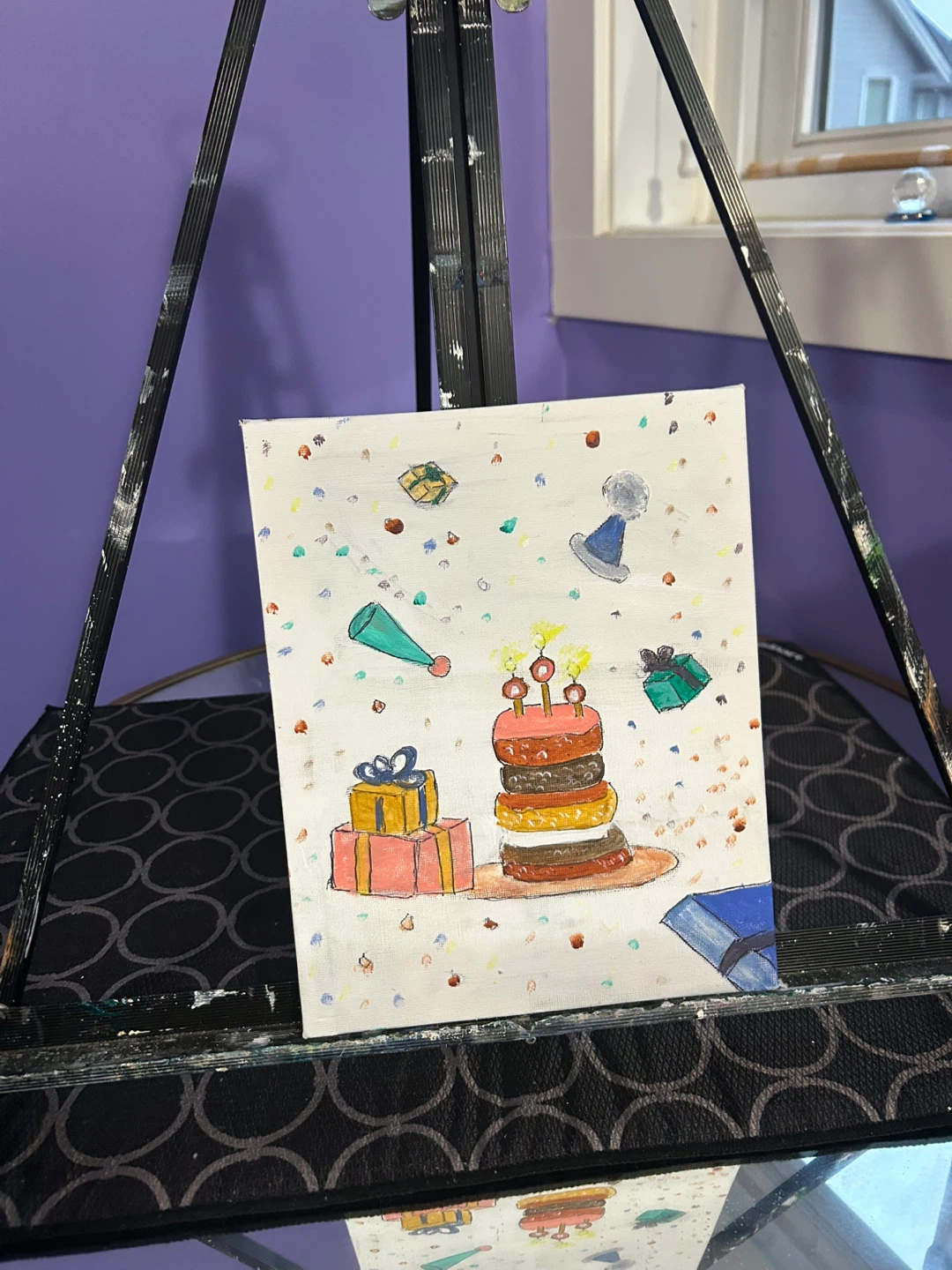 Birthday celebration acrylic painting! - photo 5