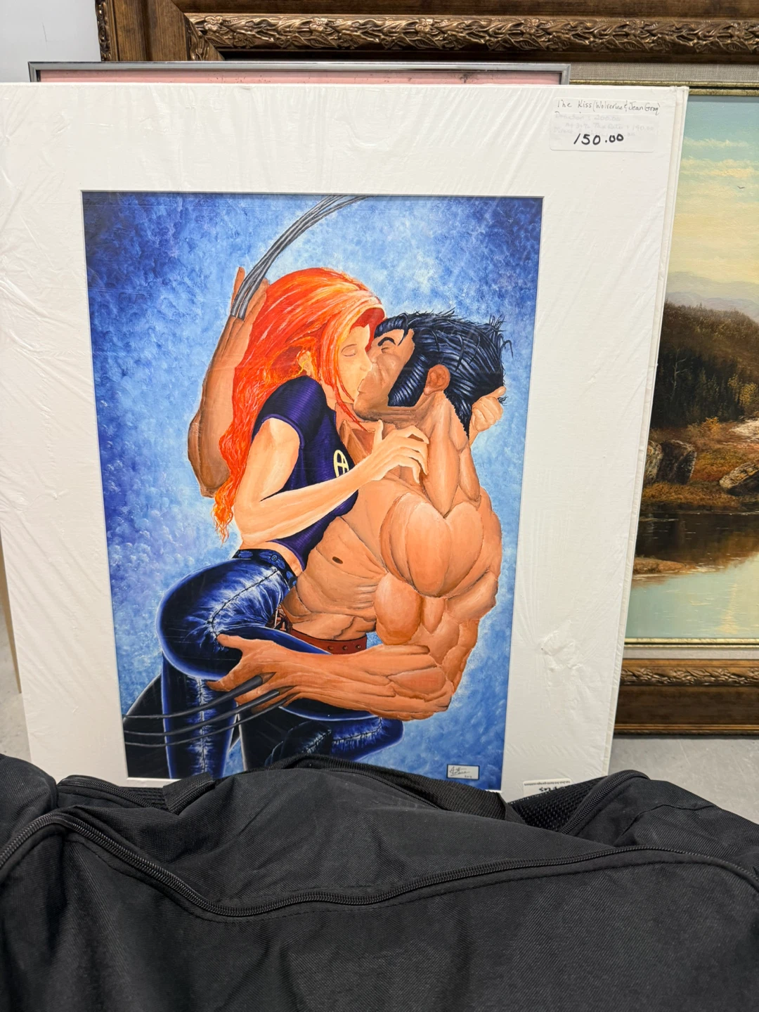 The Kiss/Wolverine & Jean Grey Print