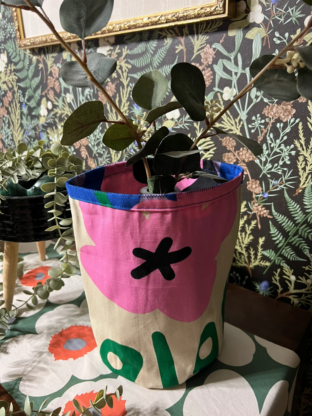 Hand made, new Canvas baskets
