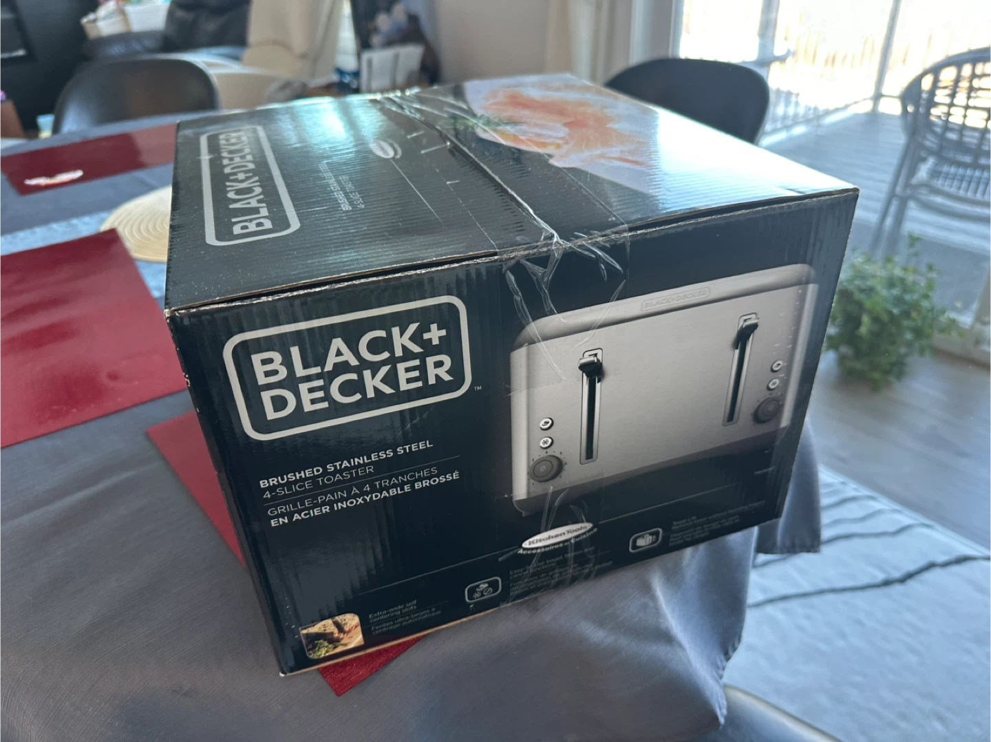 Black+Decker 4-Slice Toaster - Brushed Stainless Steel - photo 2