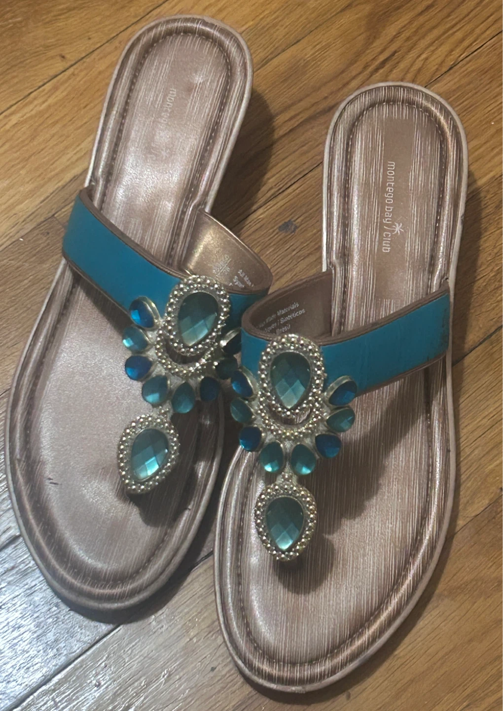 Blue Embellished Sandals heels 🥕 - photo 3