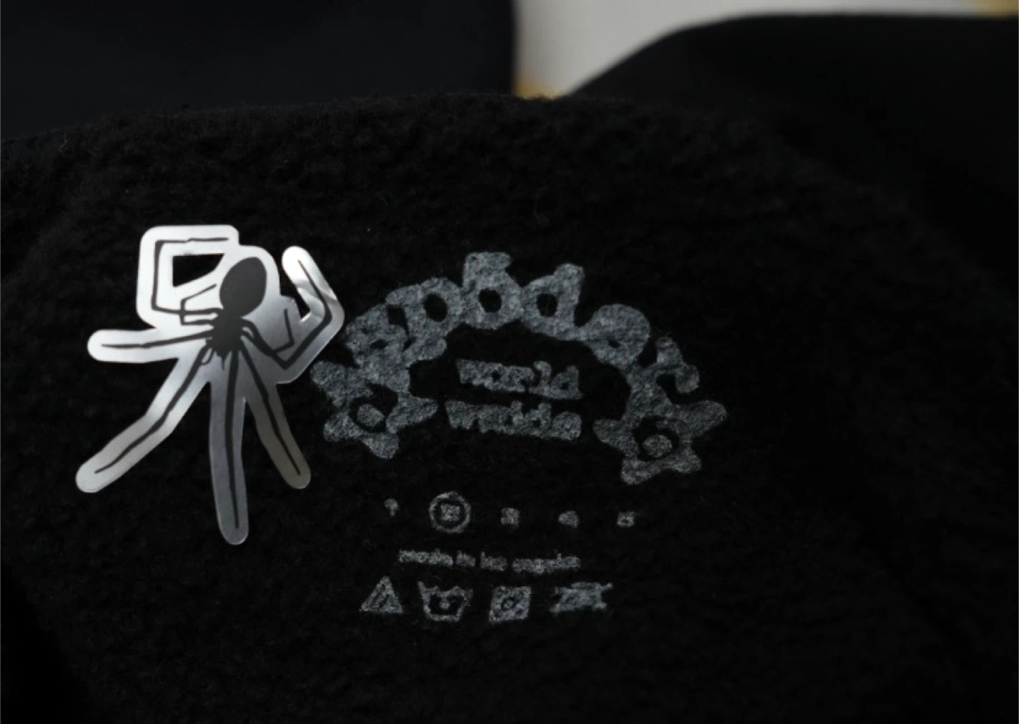 Authentic Sp5der Black Spacer Hoodie - New in Bag! - photo 2
