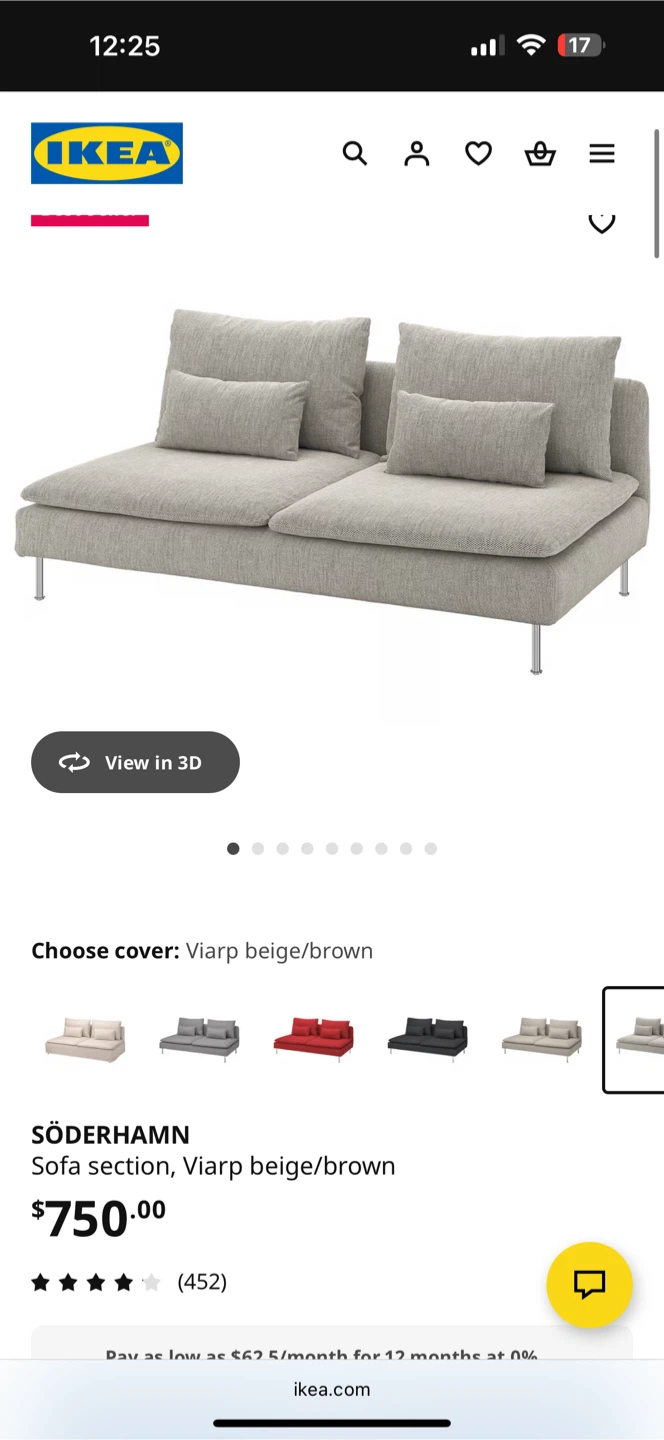 IKEA SÖDERHAMN Sofa Section - Viarp Beige/Brown - photo 4