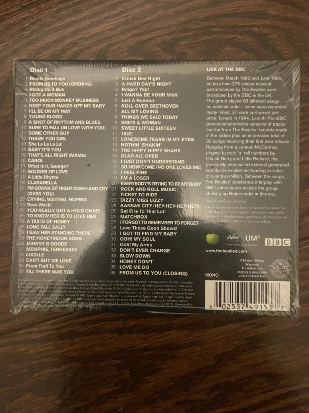 The Beatles - Live at the BBC CD - photo 2