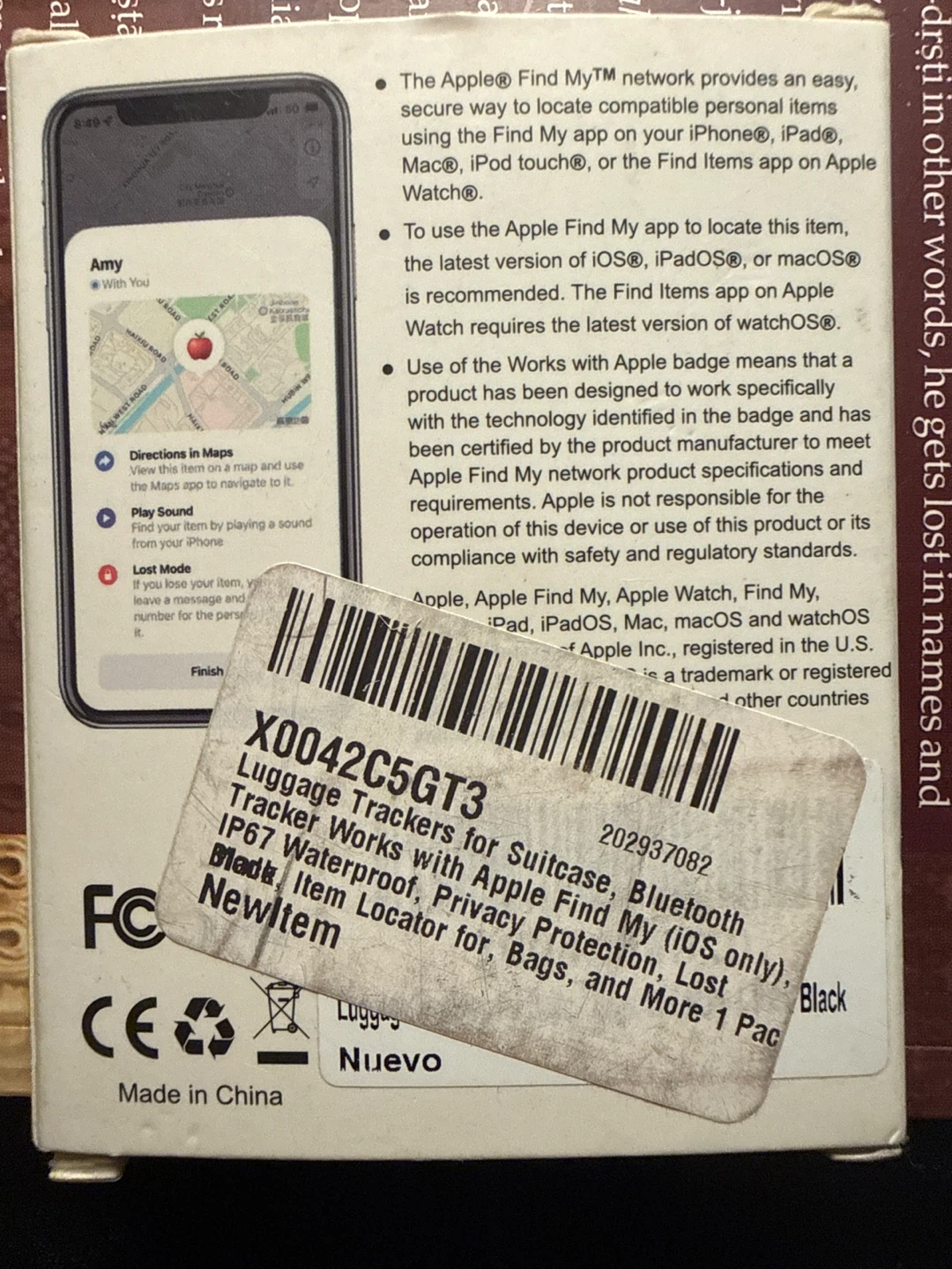 e4Trade Luggage Tracker - Apple Find My Compatible - photo 2