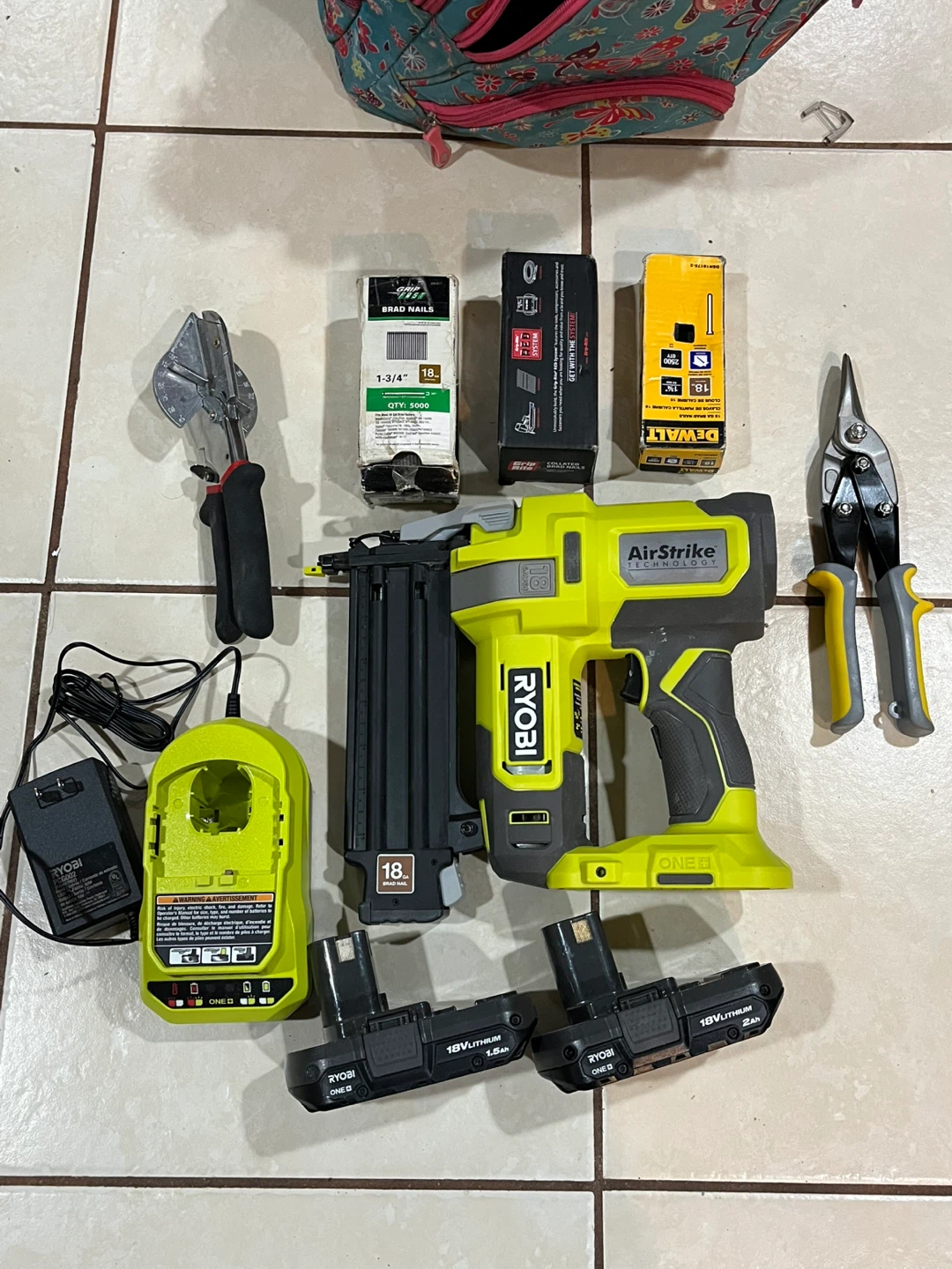 Ryobi AirStrike Brad Nailer Kit