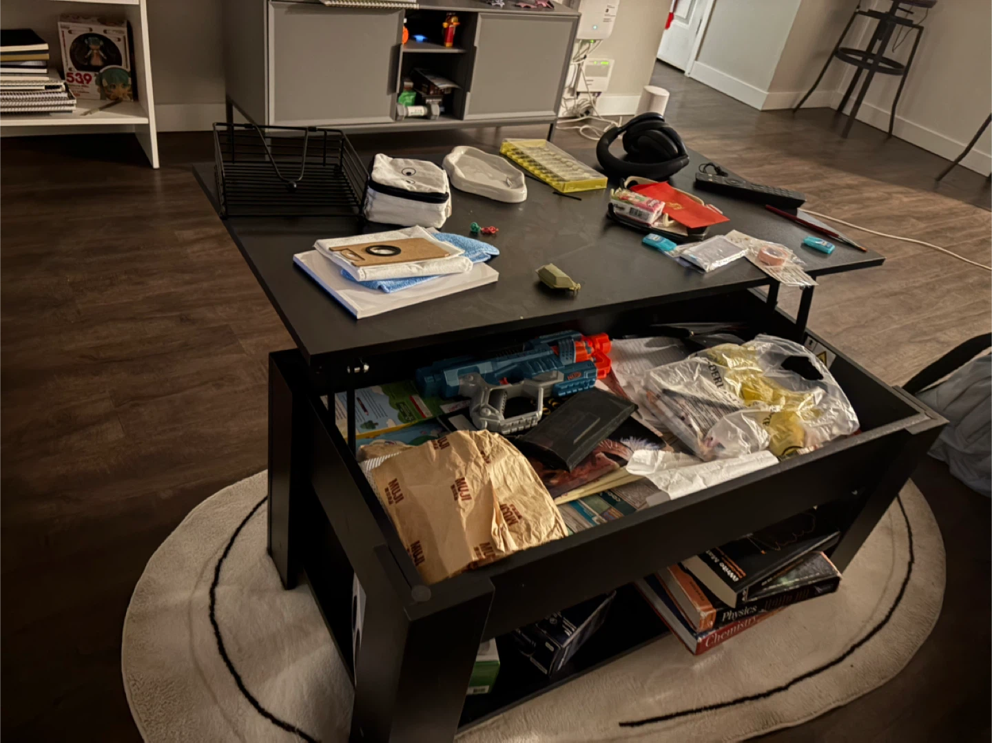 Coffee table with storage