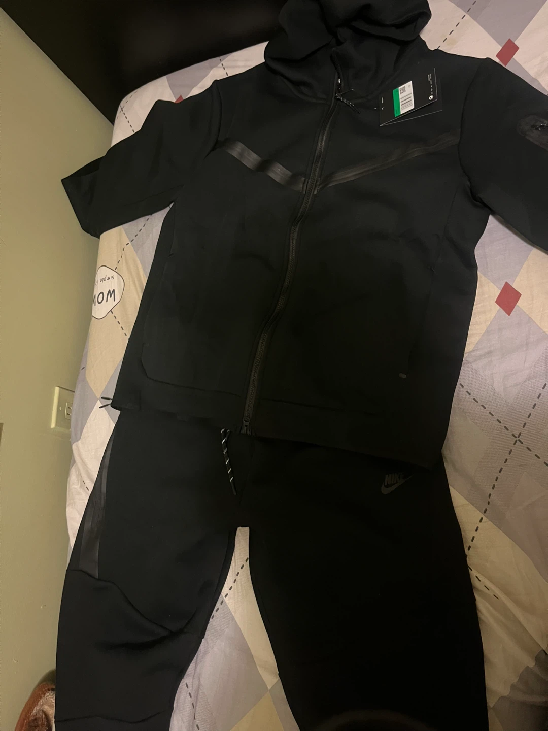 New Nike Tech Fleece Black Suit
