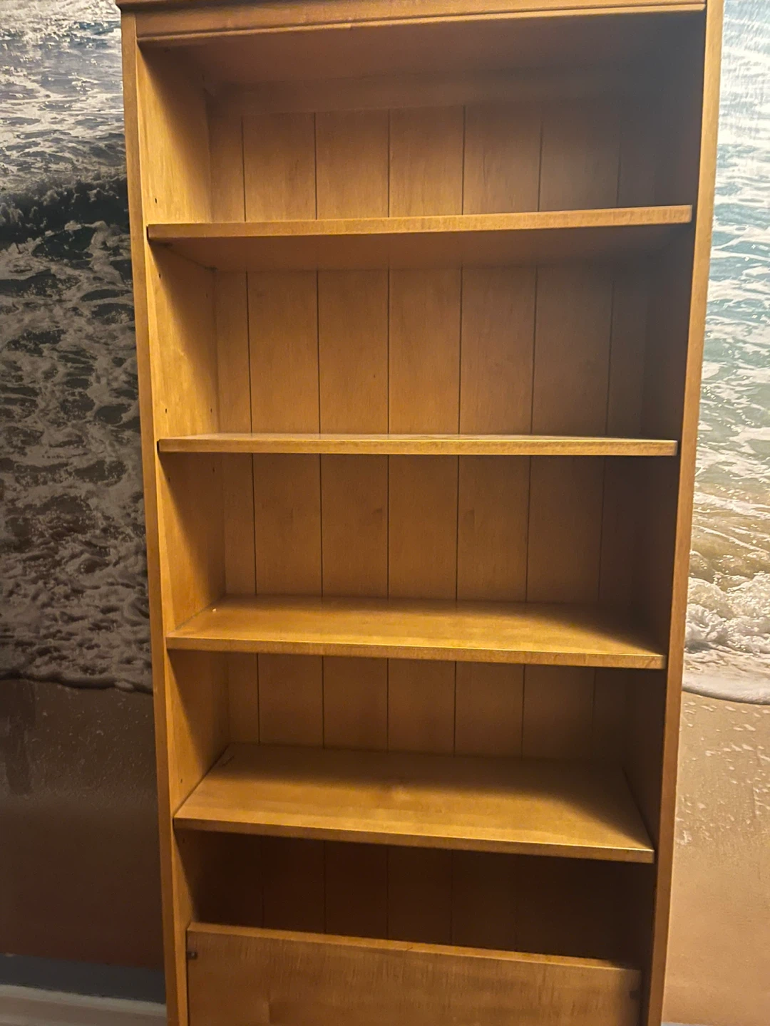 Wooden Bookcase with Adjustable Shelves - photo 2