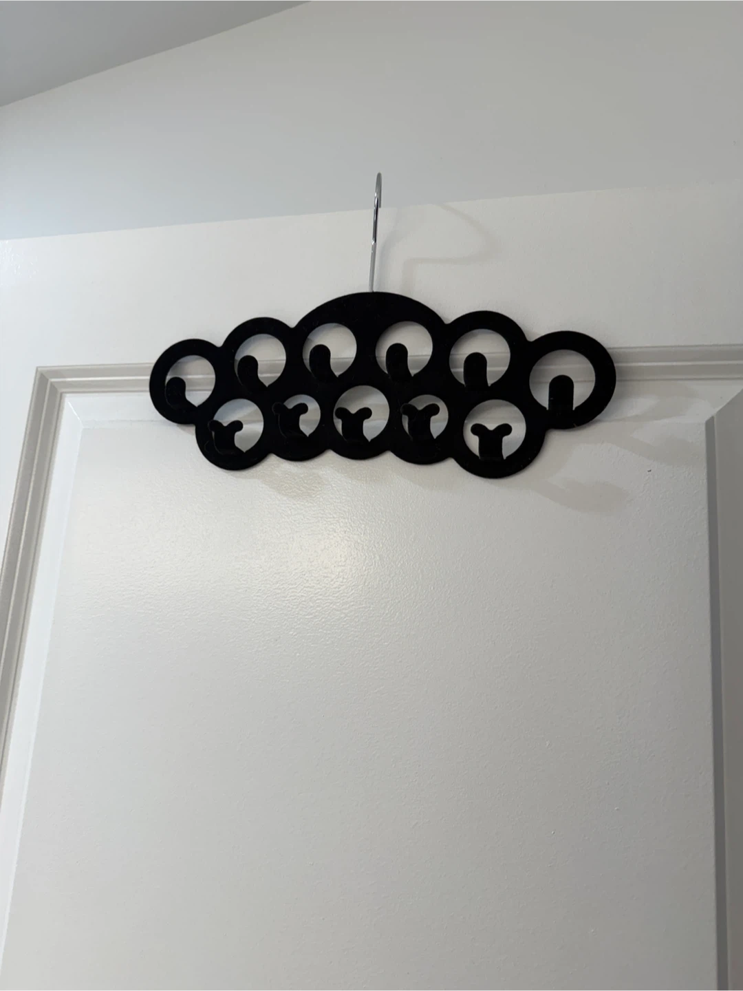 Black Velvet Belt/Scarf Hanger