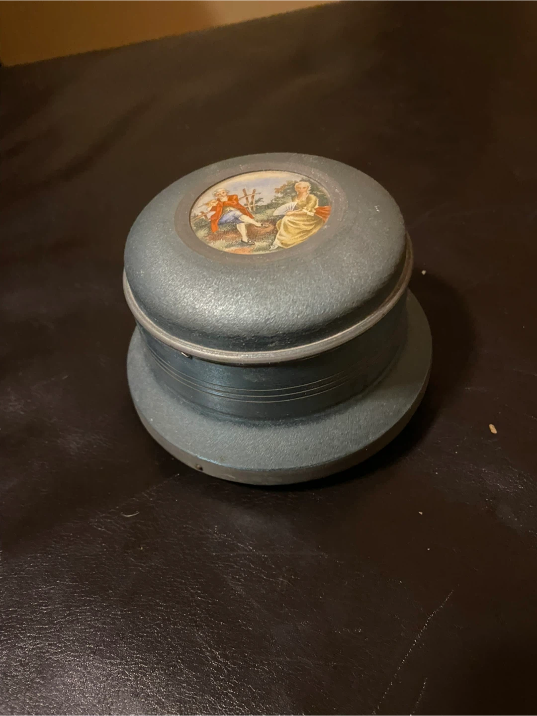 Vintage Thorens Musical Powder Box (1920s–1940s, Working)