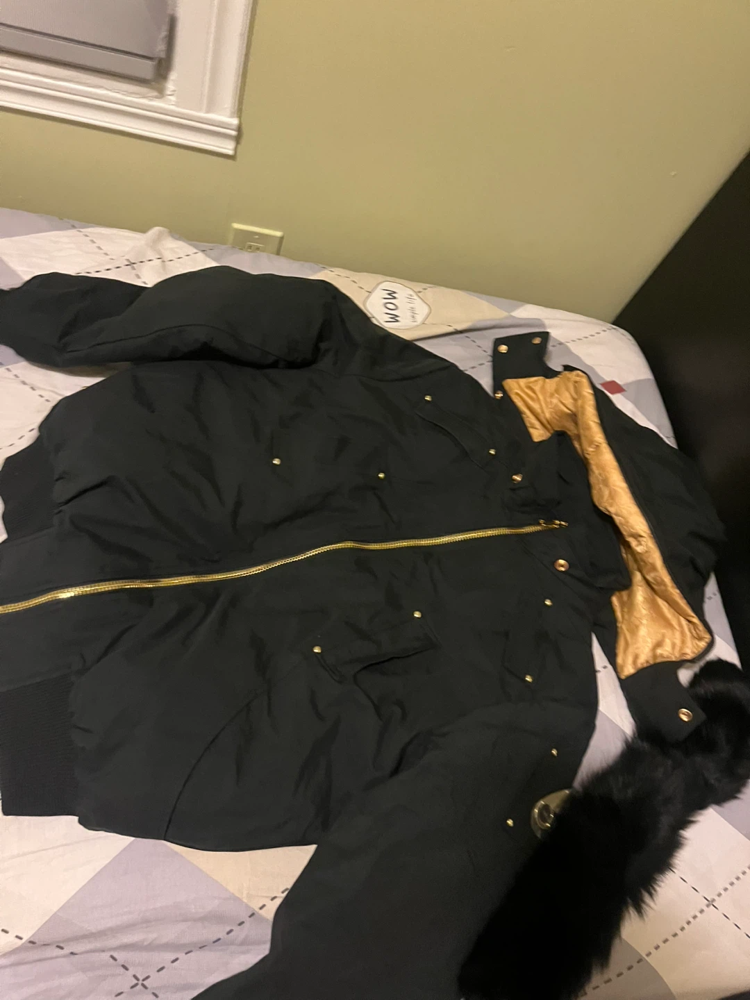 Moose Knuckles Bomber Jacket - Black, XL - photo 2