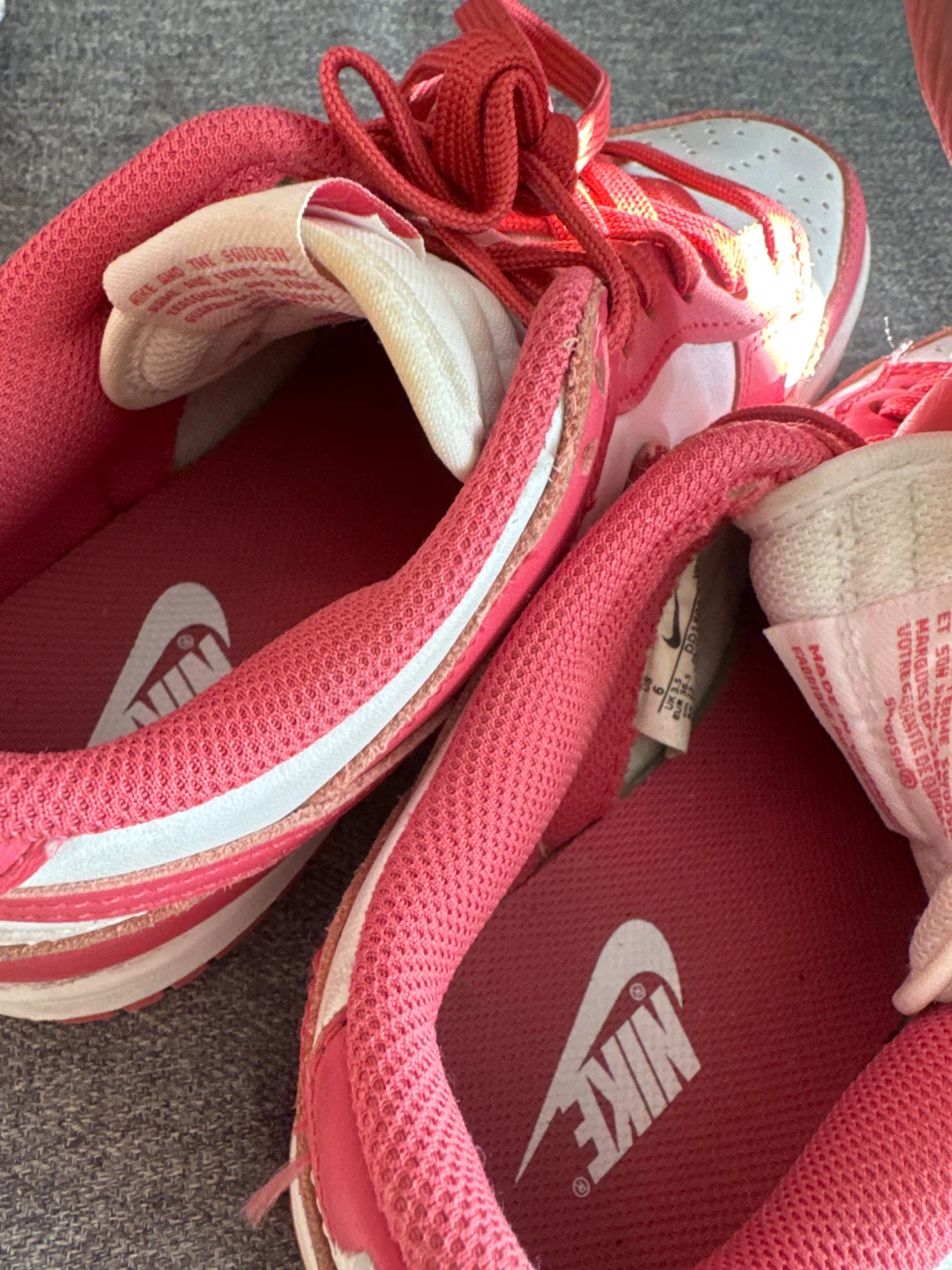 Nike Dunk Low Pink/White Sneakers - photo 2
