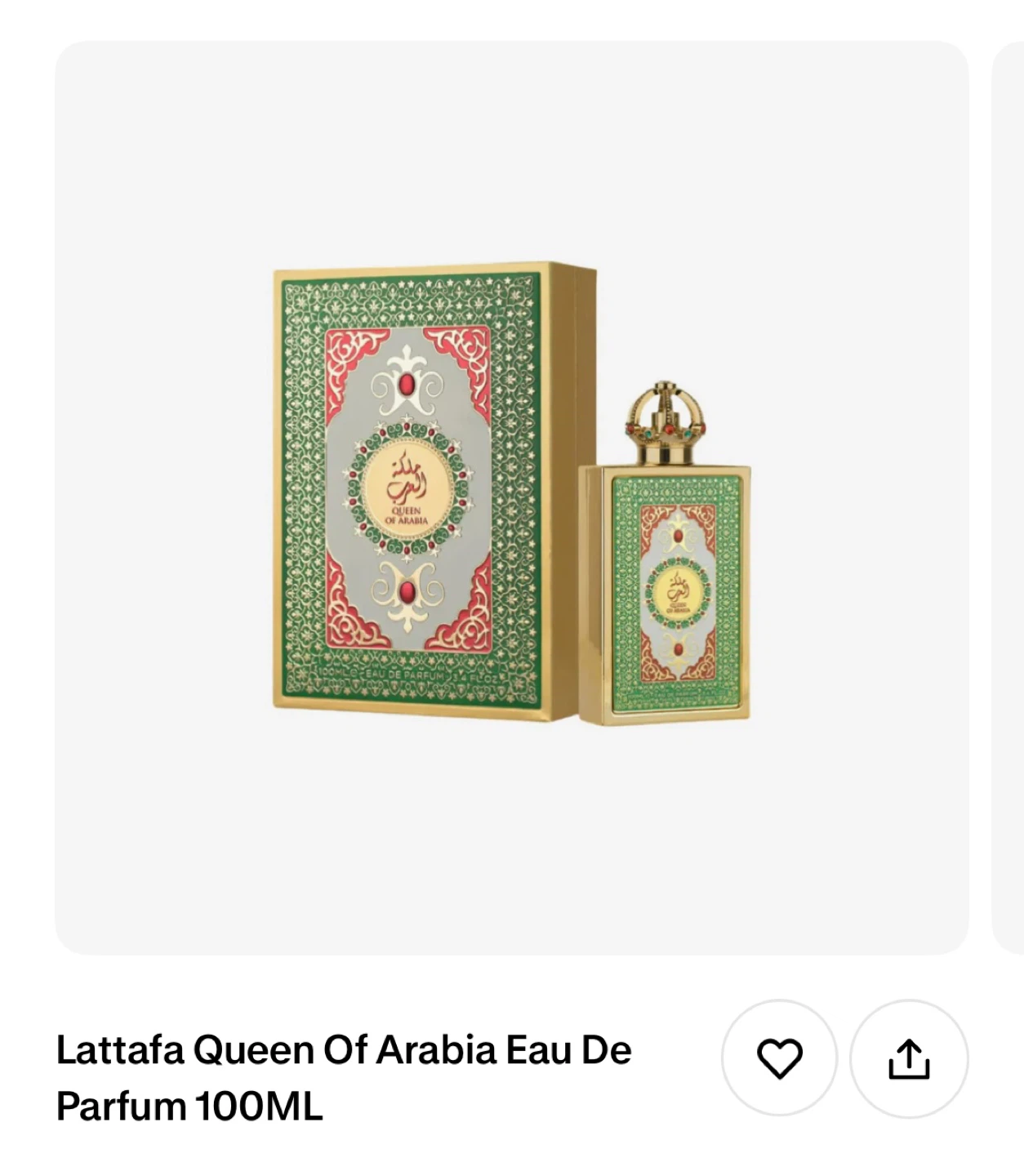 Lattafa Queen Of Arabia Eau De Parfum 100ML