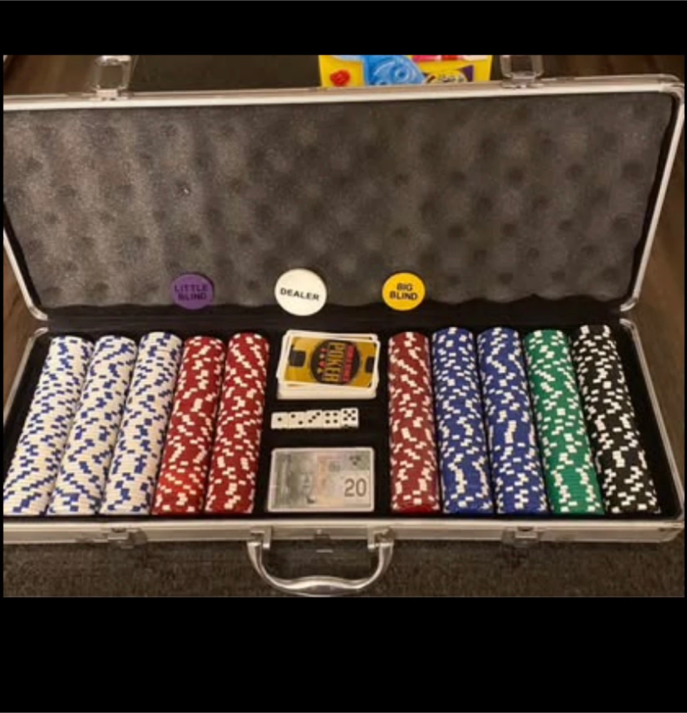 🥕Poker Set with Chips, Cards, Dice