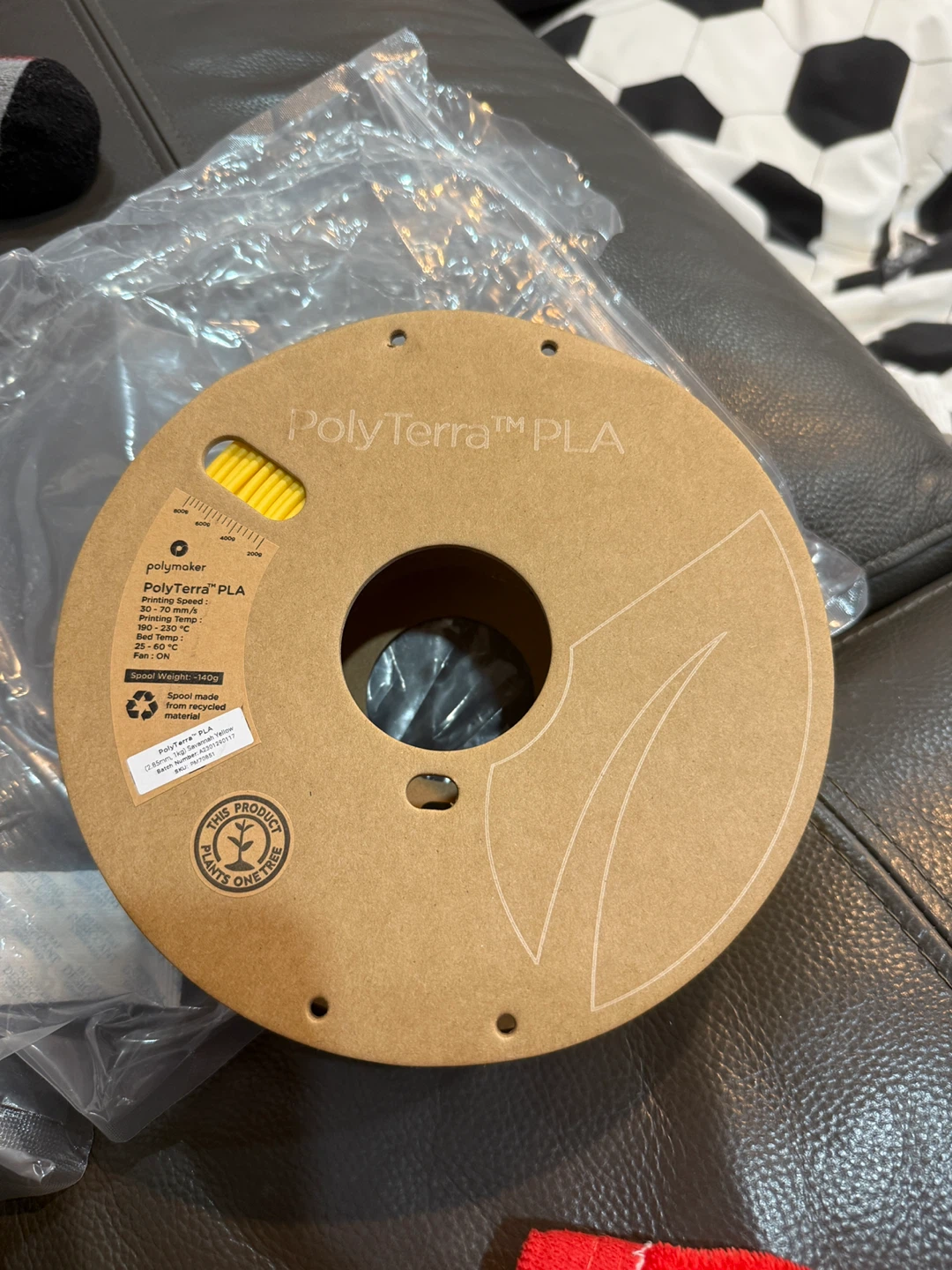Polymaker PolyTerra PLA Filament - Yellow - photo 3
