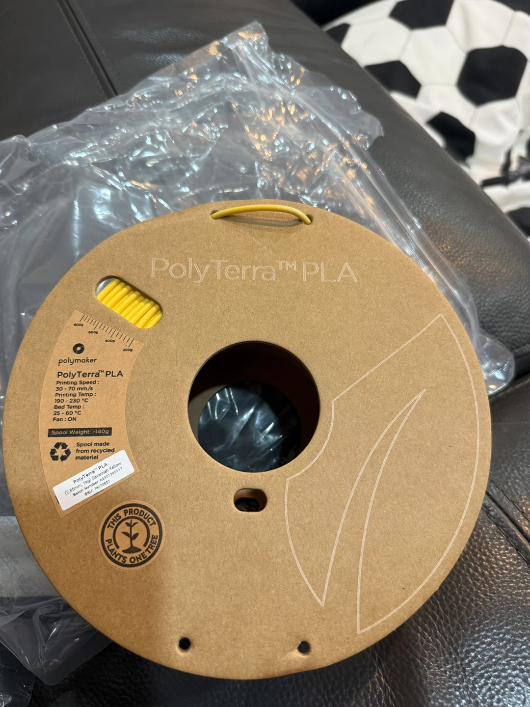 Polymaker PolyTerra PLA Filament - Yellow - photo 2