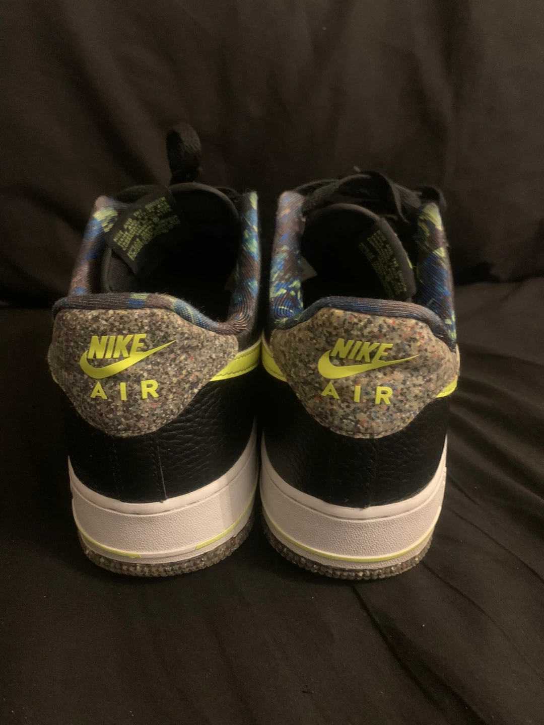 Nike Air Force 1 Black/Volt Shoes - photo 3